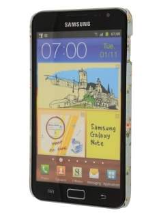 Vintage Inspired Lacquered Shell Case for Samsung Galaxy Note I9220
