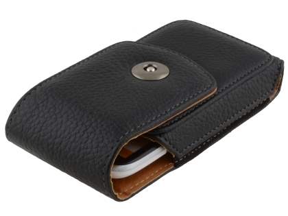 Textured Synthetic Leather Vertical Belt Pouch for HTC Desire X