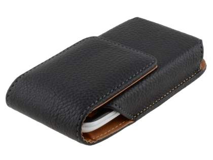 Textured Synthetic Leather Vertical Belt Pouch for HTC Desire X