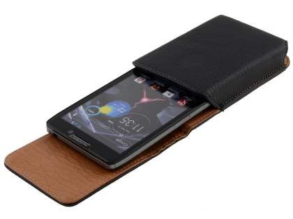 Textured Synthetic Leather Vertical Belt Pouch for Motorola RAZR HD 4G XT925