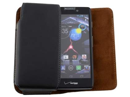 Extra-tough Genuine Leather ShineColours belt pouch for Motorola RAZR HD 4G XT925