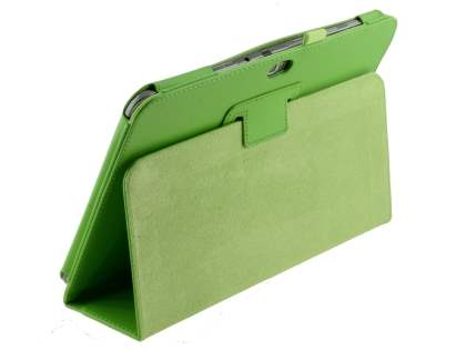 Synthetic Leather Flip Case with Fold-Back Stand for Samsung Galaxy Note 10.1 4G - Green