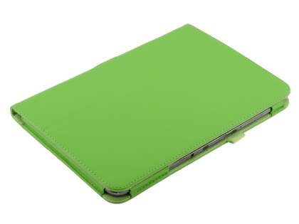 Synthetic Leather Flip Case with Fold-Back Stand for Samsung Galaxy Note 10.1 4G - Green