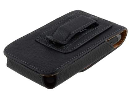 Textured Synthetic Leather Vertical Belt Pouch for Samsung Galaxy W I8150