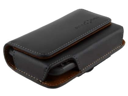 Extra-tough Genuine Leather ShineColours belt pouch for HTC ChaCha