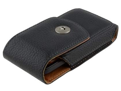 Textured Synthetic Leather Vertical Belt Pouch for HTC One V