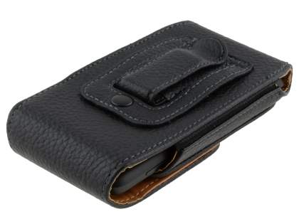 Textured Synthetic Leather Vertical Belt Pouch for HTC One V
