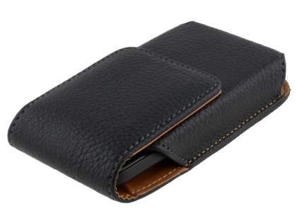 Textured Synthetic Leather Vertical Belt Pouch for HTC One V