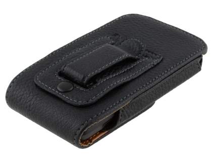 Textured Synthetic Leather Vertical Belt Pouch for HTC One V