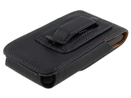 Textured Synthetic Leather Vertical Belt Pouch for HTC One V