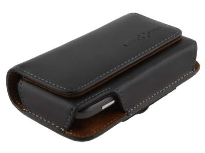 Extra-tough Genuine Leather ShineColours belt pouch for HTC Desire S