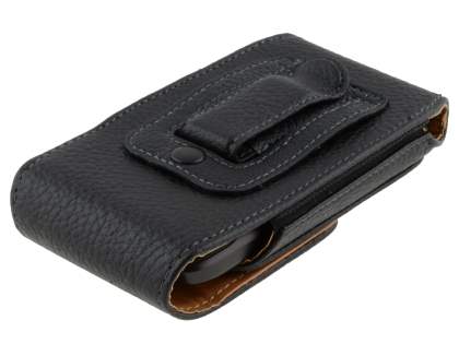 Textured Synthetic Leather Vertical Belt Pouch for HTC Desire S