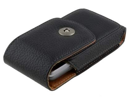 Textured Synthetic Leather Vertical Belt Pouch for HTC Desire Z