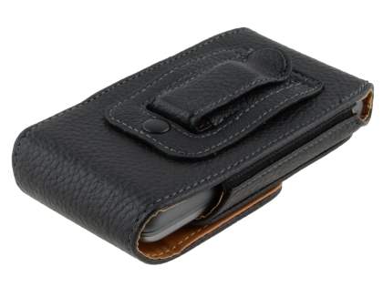 Textured Synthetic Leather Vertical Belt Pouch for HTC Desire Z