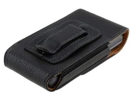 Textured Synthetic Leather Vertical Belt Pouch for HTC Desire Z