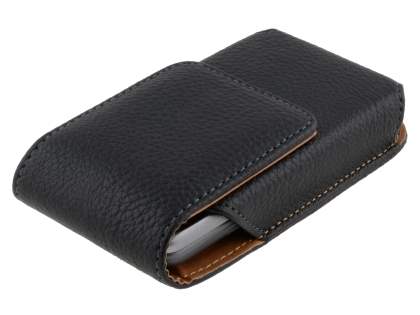 Textured Synthetic Leather Vertical Belt Pouch for HTC Desire Z