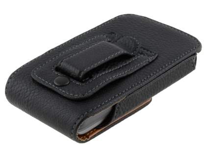 Textured Synthetic Leather Vertical Belt Pouch for HTC Desire Z