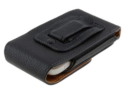 Textured Synthetic Leather Vertical Belt Pouch for Nokia C7