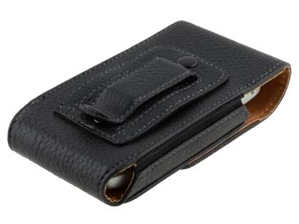 Textured Synthetic Leather Vertical Belt Pouch for Nokia C7