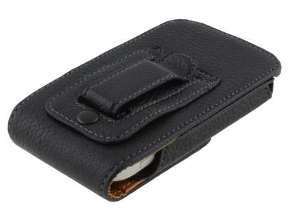 Textured Synthetic Leather Vertical Belt Pouch for Nokia C7