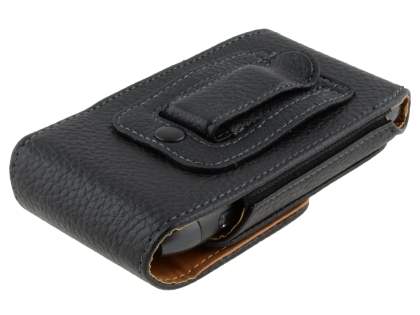 Textured Synthetic Leather Vertical Belt Pouch for Nokia N8