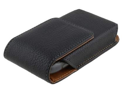 Textured Synthetic Leather Vertical Belt Pouch for Nokia N8