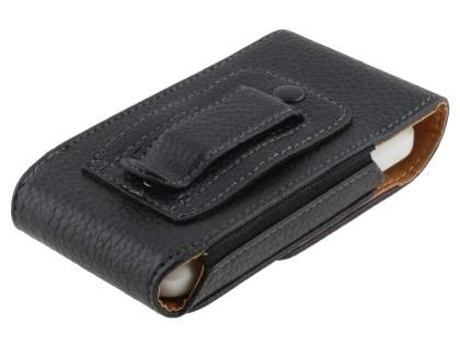 Textured Synthetic Leather Vertical Belt Pouch for Nokia E5