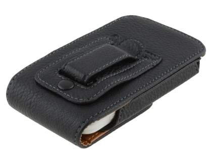 Textured Synthetic Leather Vertical Belt Pouch for Nokia E5