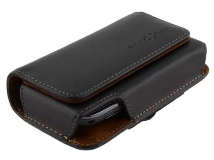 Extra-tough Genuine Leather ShineColours belt pouch for Nokia C3