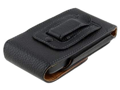 Textured Synthetic Leather Vertical Belt Pouch for Nokia C3