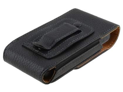 Textured Synthetic Leather Vertical Belt Pouch for Nokia C3