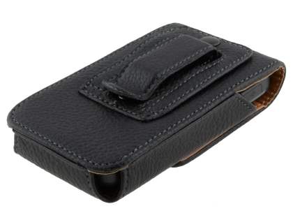 Textured Synthetic Leather Vertical Belt Pouch for Nokia C3
