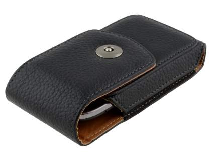 Textured Synthetic Leather Vertical Belt Pouch for Nokia E6