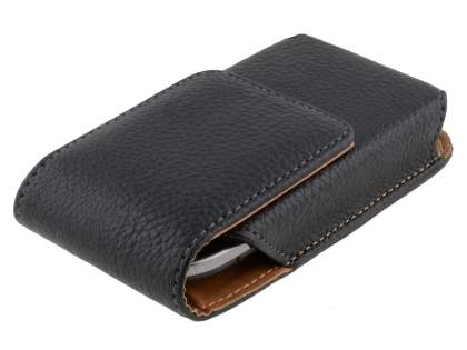 Textured Synthetic Leather Vertical Belt Pouch for Nokia E6
