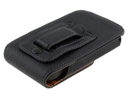 Textured Synthetic Leather Vertical Belt Pouch for Nokia E63