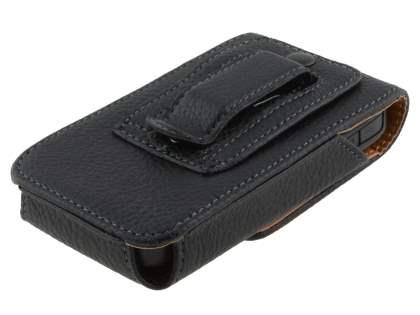 Textured Synthetic Leather Vertical Belt Pouch for Nokia E63