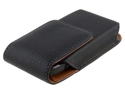 Textured Synthetic Leather Vertical Belt Pouch for Nokia E71