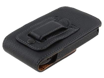 Textured Synthetic Leather Vertical Belt Pouch for Nokia E71
