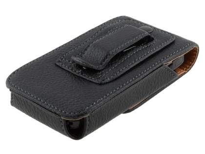 Textured Synthetic Leather Vertical Belt Pouch for Nokia E71