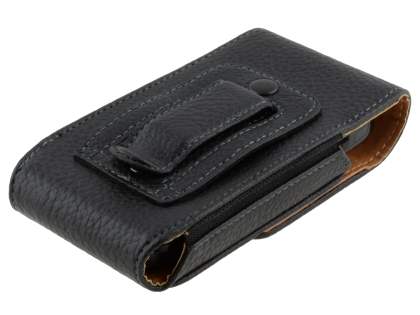 Textured Synthetic Leather Vertical Belt Pouch for Nokia E71