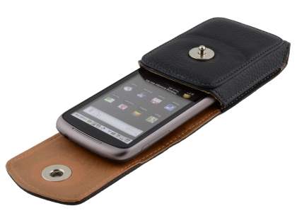 Textured Synthetic Leather Vertical Belt Pouch for HTC Google Nexus One