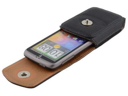 Textured Synthetic Leather Vertical Belt Pouch for HTC Desire A8183