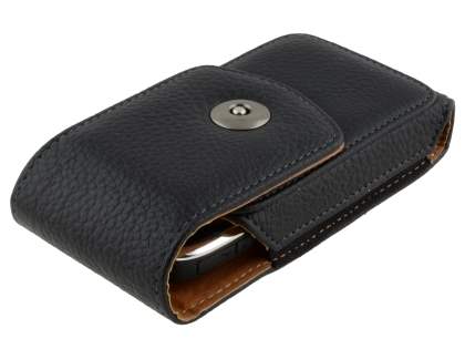 Textured Synthetic Leather Vertical Belt Pouch for Nokia E72