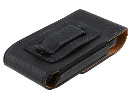 Textured Synthetic Leather Vertical Belt Pouch for Nokia E72