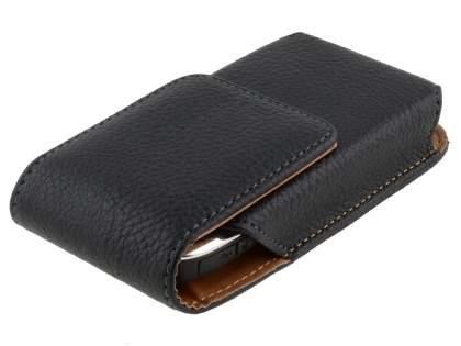 Textured Synthetic Leather Vertical Belt Pouch for Nokia E72