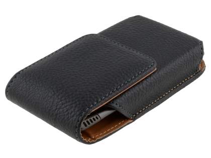 Textured Synthetic Leather Vertical Belt Pouch for Nokia X7