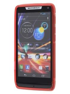 Wave Case for Motorola RAZR M 4G XT905 - Frosted Red/Red
