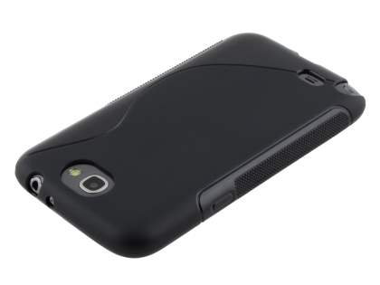 Wave Case for Samsung Galaxy Note 2 4G - Frosted Black/Black