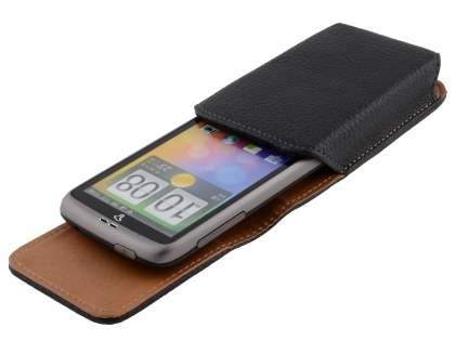 Textured Synthetic Leather Vertical Belt Pouch for HTC Desire A8183