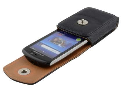 Textured Synthetic Leather Vertical Belt Pouch for Sony Ericsson Xperia NEO